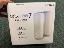 New Netgear Orbi 260 Series Dual-Band Mesh Wi-Fi 7 System Dual Band Mesh System