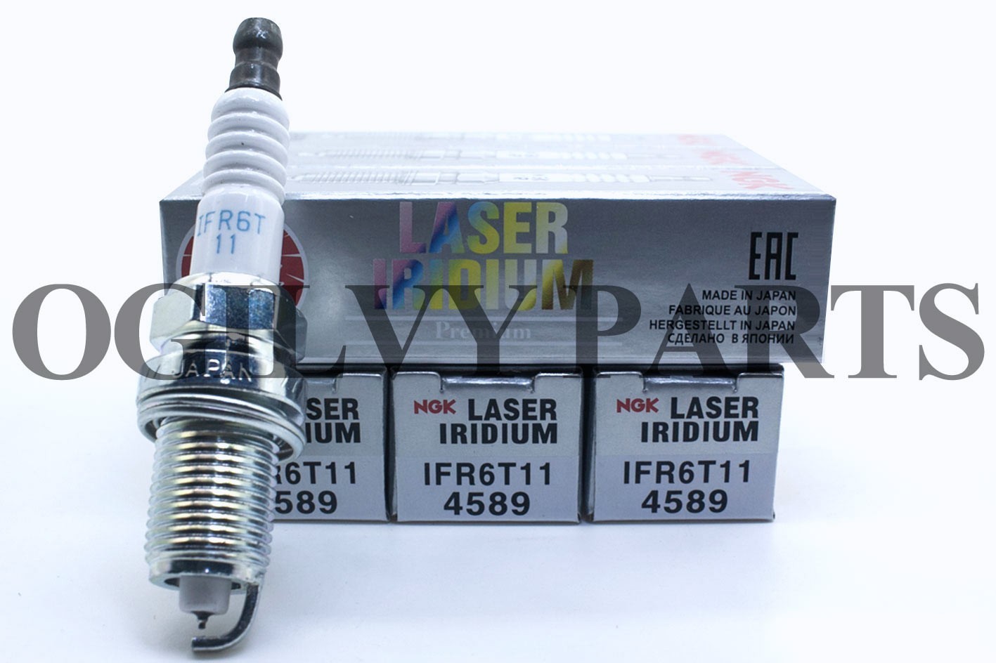 NGK Laser Iridium 6 Spark Plugs #4589-For Toyota Lexus 3.0 3.3 L6 OME IFR6T-11