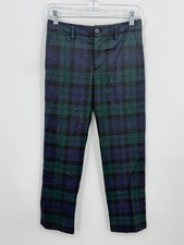 NWT polo Ralph Lauren tartan plaid pants boys sz 14 27x27  blue green