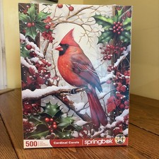 Springbok Cardinal Carols 500 Piece Jigsaw Puzzle for Adults - Sealed NEW