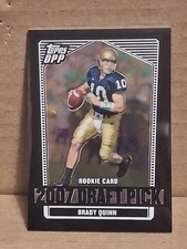 2007 BRADY QUINN TOPS DPP NFL ROOKIE CARD RC #101 NOTRE DAME CLEVELAND BROWNS . rookie card picture
