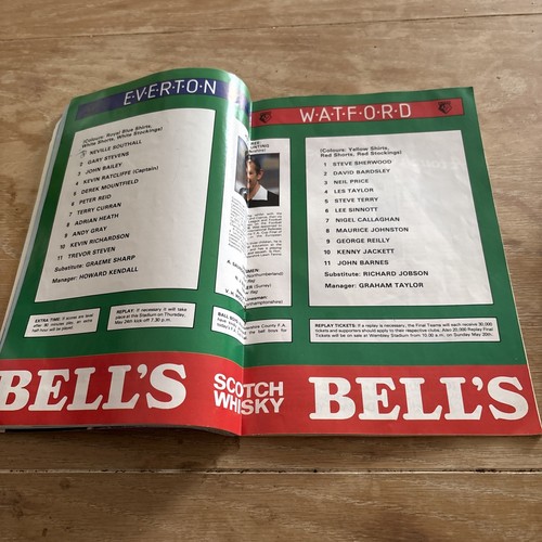 Everton V Watford FA Cup Final 29th May 1984 At Wembley Programme - Picture 8 of 13