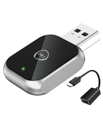 Wireless CarPlay Android Auto Adapter 2-in-1 MirrorLink USB Dongle