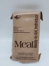 Vintage 2003 Collectible Ready To Eat MRE MENU NO 5 Grilled Chicken Breast