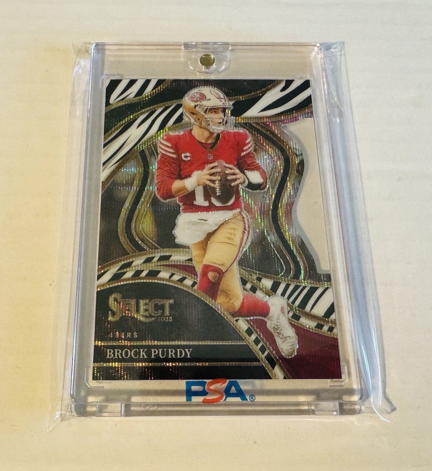 2023 Panini Select - Club Level Brock Purdy Zebra Prizm Die-Cut 49ers Case Hit🔥