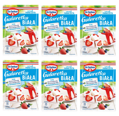 Dr. Oetker Milch Götterspeise Weiß Panna Cotta 6x 70g - Wackelpudding Pulver