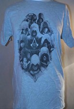 BRAND NEW Men's Assassins Creed 10 Year Anniversary  GREY T-shirt Size UK SMALL