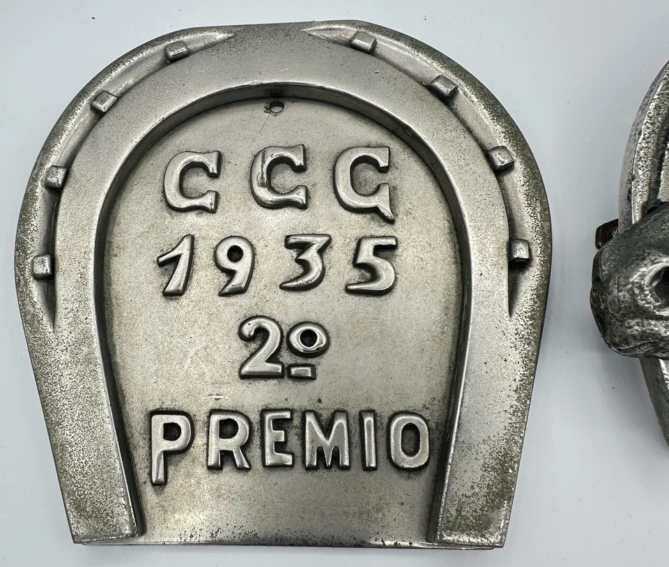 1935/38 C.C. Placas ecuestres de pura sangre de carreras de caballos Guerra NECESITA MONTAJE Foto 2 de 4
