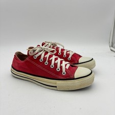 Vintage 90s Converse Chuck Taylor Low Sneakers Shoes Men's 8 Red