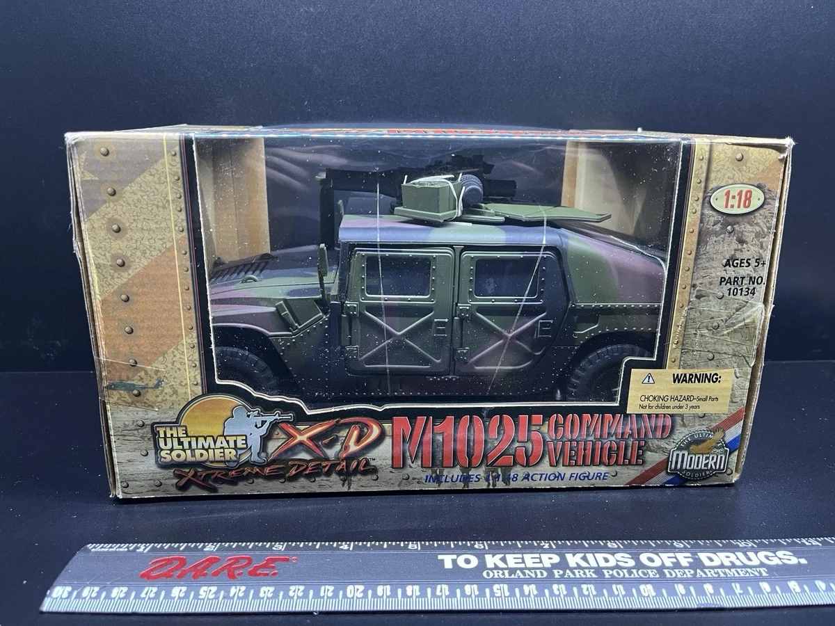 Miniatura Hummer Humvee Militar - 1/18 Kdw Exército Guerra
