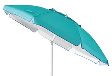 6.5' Turquoise Beach Umbrella with Tilt, UV Protection
