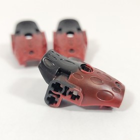 3X LEGO Bionicle Kalmah Hydruka Back Marbled Black Pattern 59577pb01 8917 8931