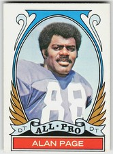 1972 Topps #279 Alan Page FOOTBALL Minnesota Vikings