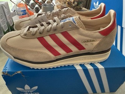 adidas SL 72 RS Magic Beige Pure Ruby Men's Sneakers Nylon Upper JS0749