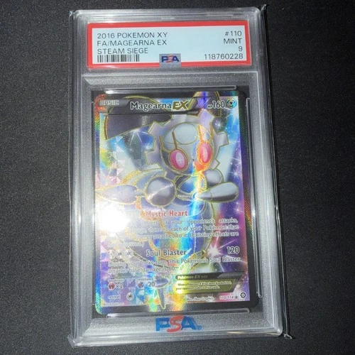 Pokémon Magearna-EX TCG Full Art Holo Card Steam Siege 110/114 PSA 9