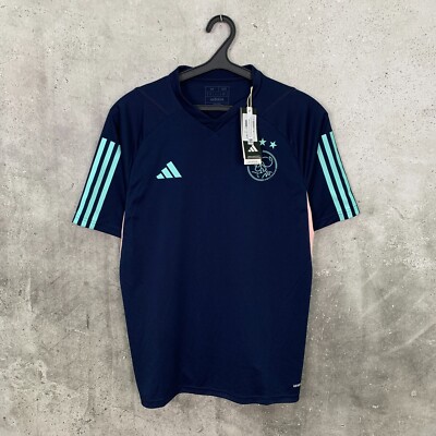 AJAX AMSTERDAM 2023 2024 TRAINING FUSSBALL SHIRT ADIDAS TRACK TOP TRIKOT GR M