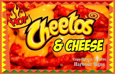 HARBOUR SIGNS Hot Cheetos & Cheese DECAL (Choose Your Size) Food Sticker Restaurant Concession