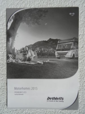 Dethleffs Wohnmobil Technische Information Prospekt 2015 - Globetrotter XL & XXL