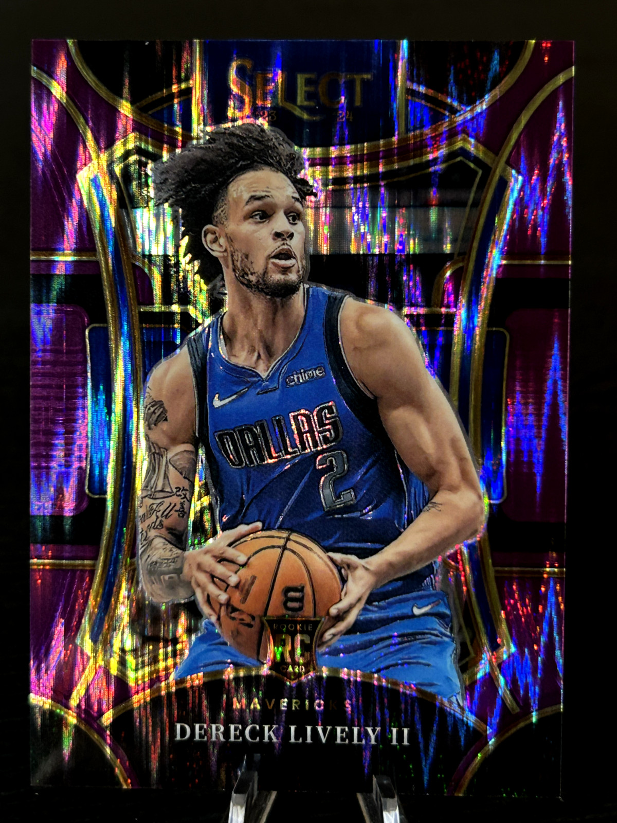 2023-24 Select - Concourse Dereck Lively #313 Purple Flash Prizm /175 (RC) B201
