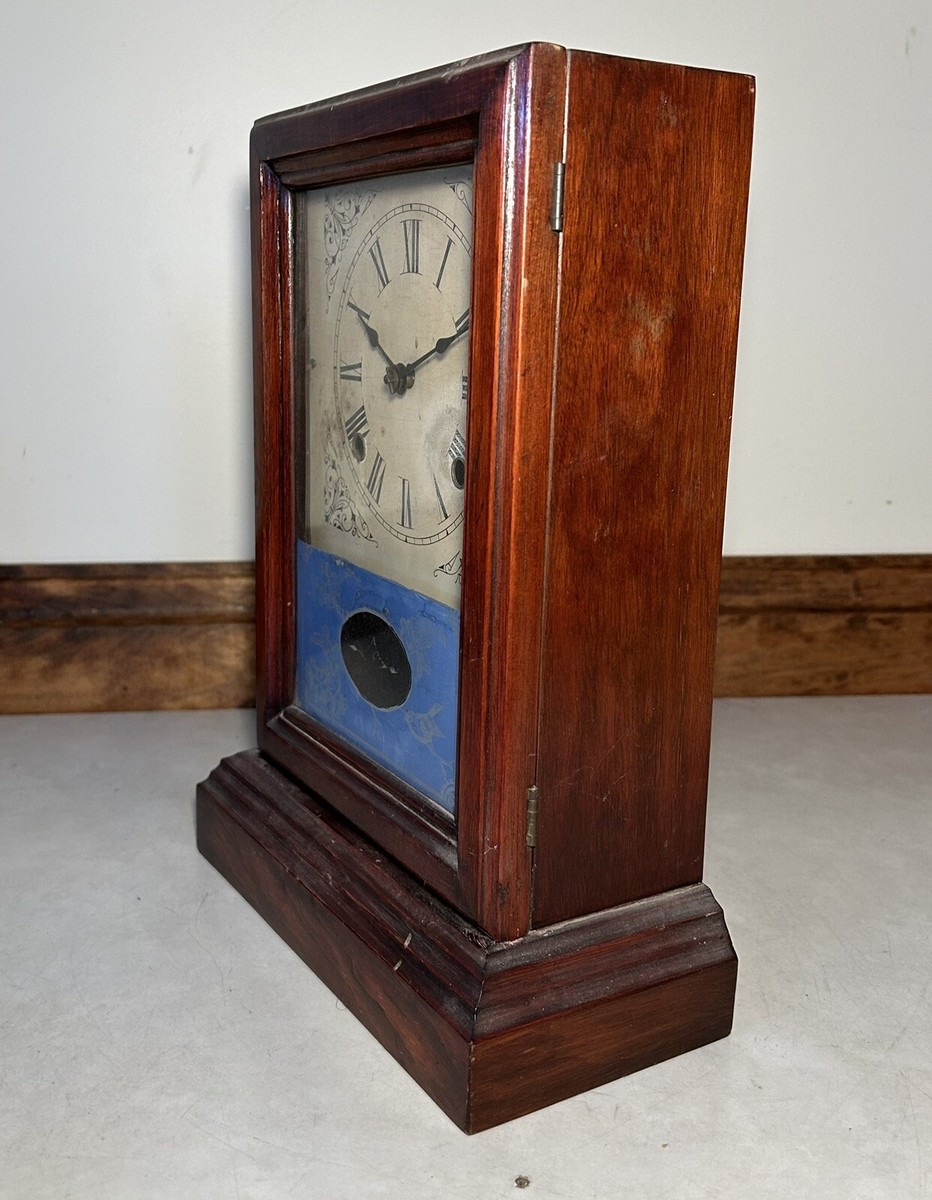 Early American Ansonia 8 Day Cottage Mantel Table Shelf Clock | eBay