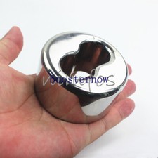 8 Sizes Groove Men Ball Stretcher Weight Stainless Steel Enhancer Chastity Ring