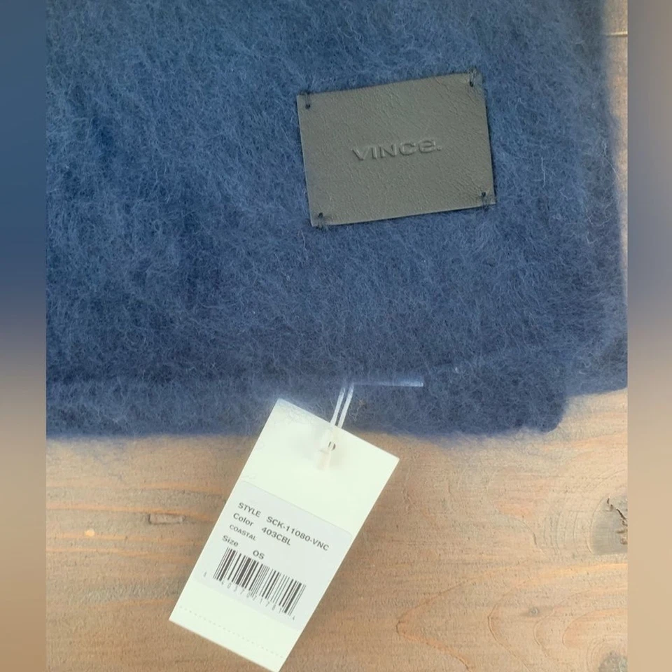 PVP US$325 Vince bufanda de gran tamaño en jersey cepillado 100 % cachemir nueva con etiquetas Foto 4 de 4