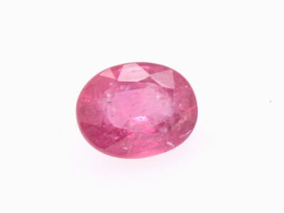 Oval Geschliffener Natürlicher Ruby 7.0mm x 5.1mm 1.13ct Farbe Feuer