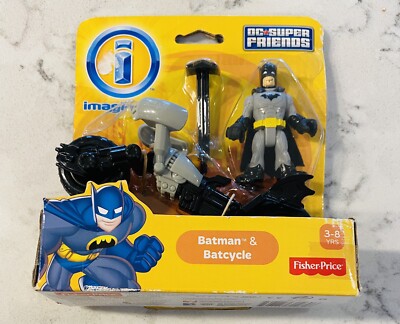 BATMAN BATCYCLE Imaginext DC Super Friends OLD PACKAGING
