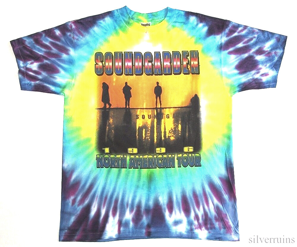 Soundgarden Vintage T Shirt 1996 Tour Concert Tie Dye 90's Seattle