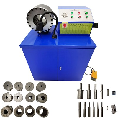 #ad 220V 3PH Hose Crimper High Pressure Hydraulic Tube Stripping Shrinking Machine $5566.05