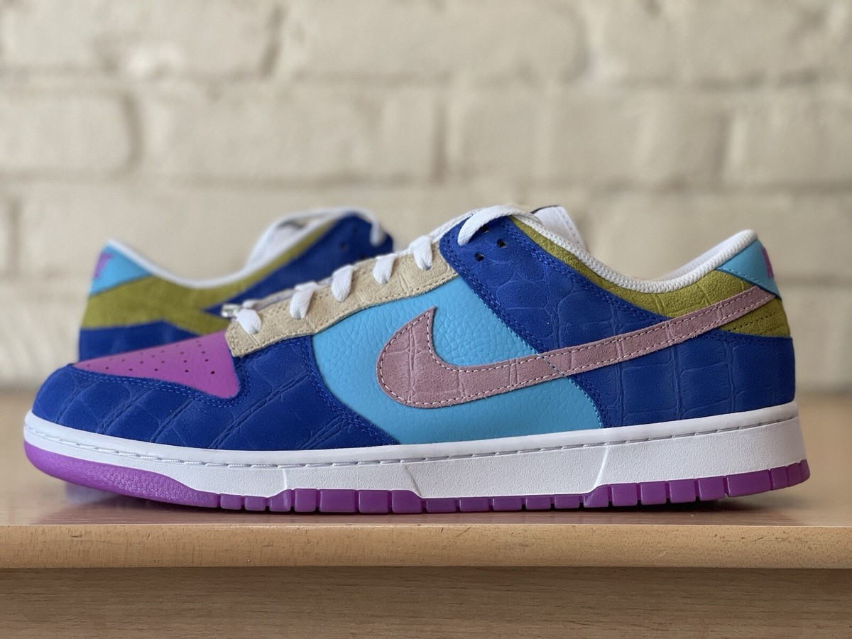 Nike Dunk Low Retro ID By Basketball What The Multicolor Men Size