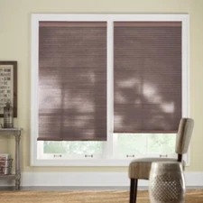HOME DECORATORS Chocolate Cordless Light Filtering Cellular Shades 31 W x 72 L