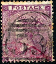 GB, QV 1862 4d DEEP LILAC, PLATE 3, SG 83, U, CAT £150.