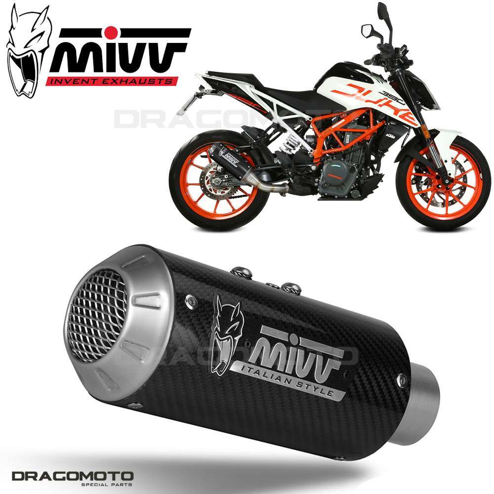 Auspuff KTM 390 DUKE 2017 2018 MIVV Mk3 Carbon RC | eBay
