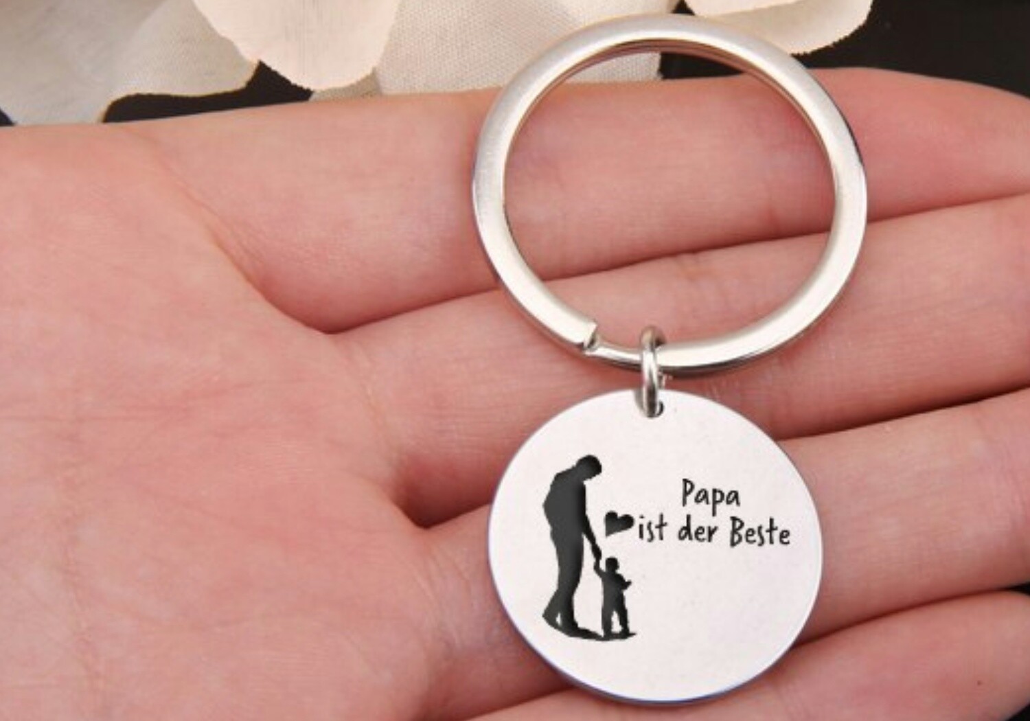 Schlüsselanhänger- Papa ist der Beste- Geschenk,Vater, Gravur
