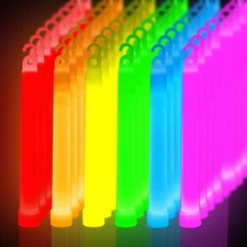 96 Pack Glow Sticks Bulk - Party Favors, Neon Light Sticks, Rave Supplies