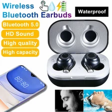 Wireless Earbuds Bluetooth 5.0 Headphones Waterproof Earphone Headset USB Cable