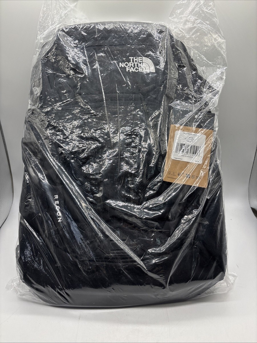 NWT North face backpack recon black Laptop School Hiking Camping