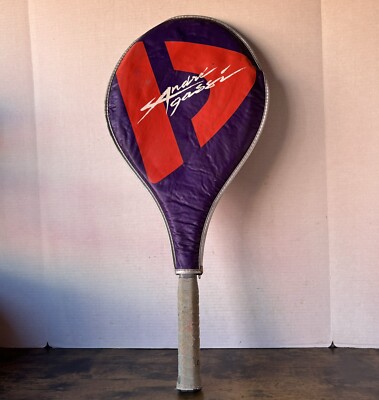 Raquette de tennis vintage Donnay Andre Agassi Pro avec housse orange et gris. Nice ! | eBay
