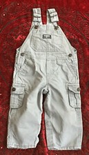 Oshkosh B'Gosh Vestbak Overalls 18 Months Light Corduroy - Gray Toddler