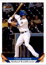2015 Midland RockHounds Grandstand #23 Chad Pinder Richmond Virginia VA Card