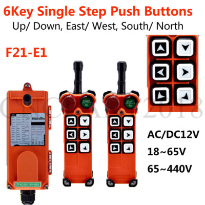  Industrie Fernbedienun Wireless Radio Lift Crane Remote Control 6 Buttons 2 Way