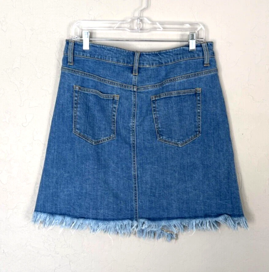 For the Republic Denim 5 Pocket Skirt with Fringe Sz 12 Western, Coastal Cowgirl - Image 2 of 4