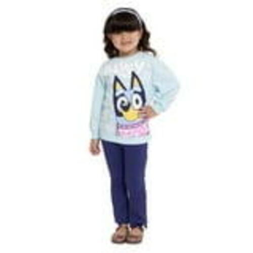 Bluey Kleinkind Mädchen Grafik Sweatshirt und ausgestellte Leggings Set, 2 Stück 3T - Bild 8 von 8