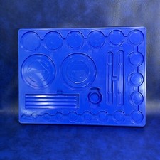 Vtg 1960s Kenner's Spirograph Original Blue Plastic Sorter Storage Tray