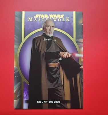 COUNT DOOKU /50 TOPPS STAR WARS MASTERWORK PURPLE PARALLEL 