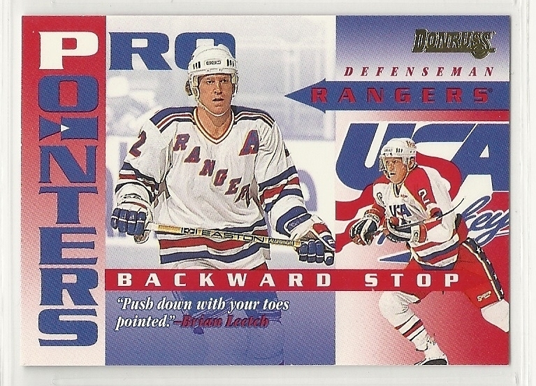 1995-96 Donruss Hockey - Pro Pointers - #5 - Brian Leetch - Rangers