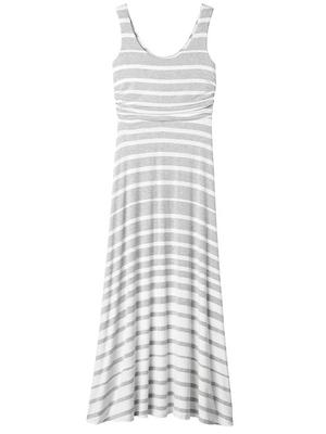 knee length dresses for ladies Mixed Stripes Halter Tank Maxi Dress Black / L main image 0