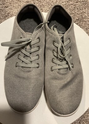 Baubax Loungy Laced Grey Shoes Bamboo Mens 10