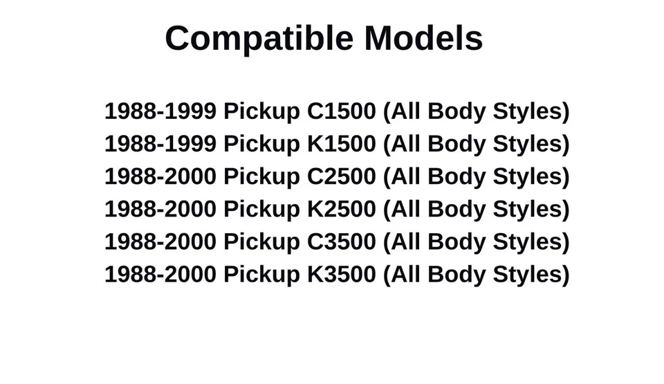 Fits 88-00 GMC Pickup C/K 2500 3500 Rear Back Window Glass Stationary Privacy - Изображение 4 из 4